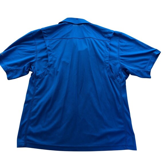 Ducks Unlimited Mens Polo Shirt XL Blue Short Sleeve Performance Top Activewear - Picture 2 of 13